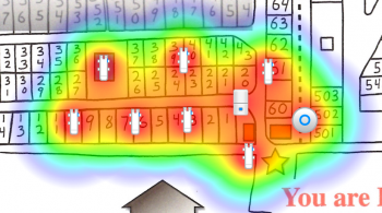 example wireless coverage heat map